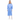 Disposable Isolation Gown, Premium Stitch, 40 gsm, Knitted Cuff, Blue - Aurum Care Co