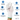 PU Coated Nylon Gloves, White, 12 Pr/ Bag