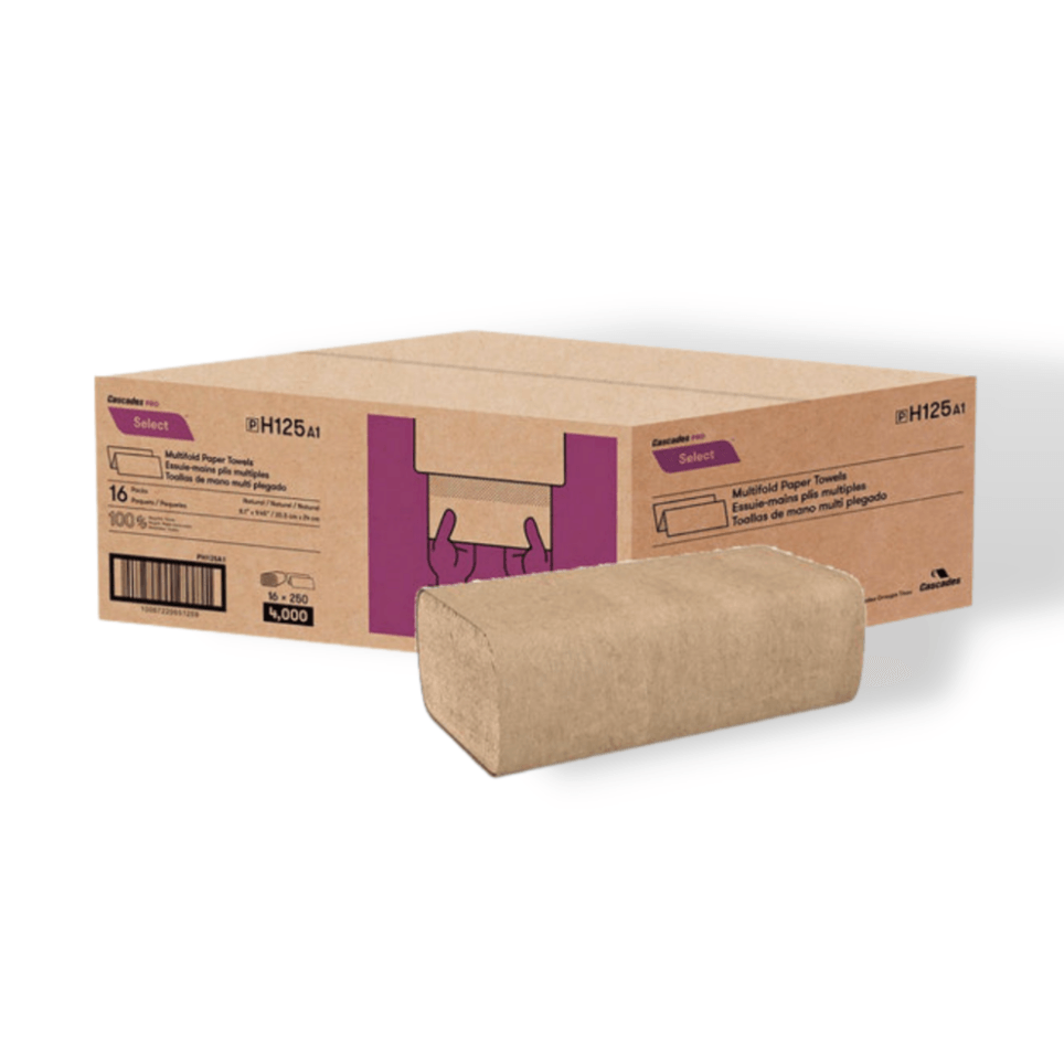 Cascade Proselect Mult Cascades Pro Select Kraft Multifold paper Towel – Aurum Care Co