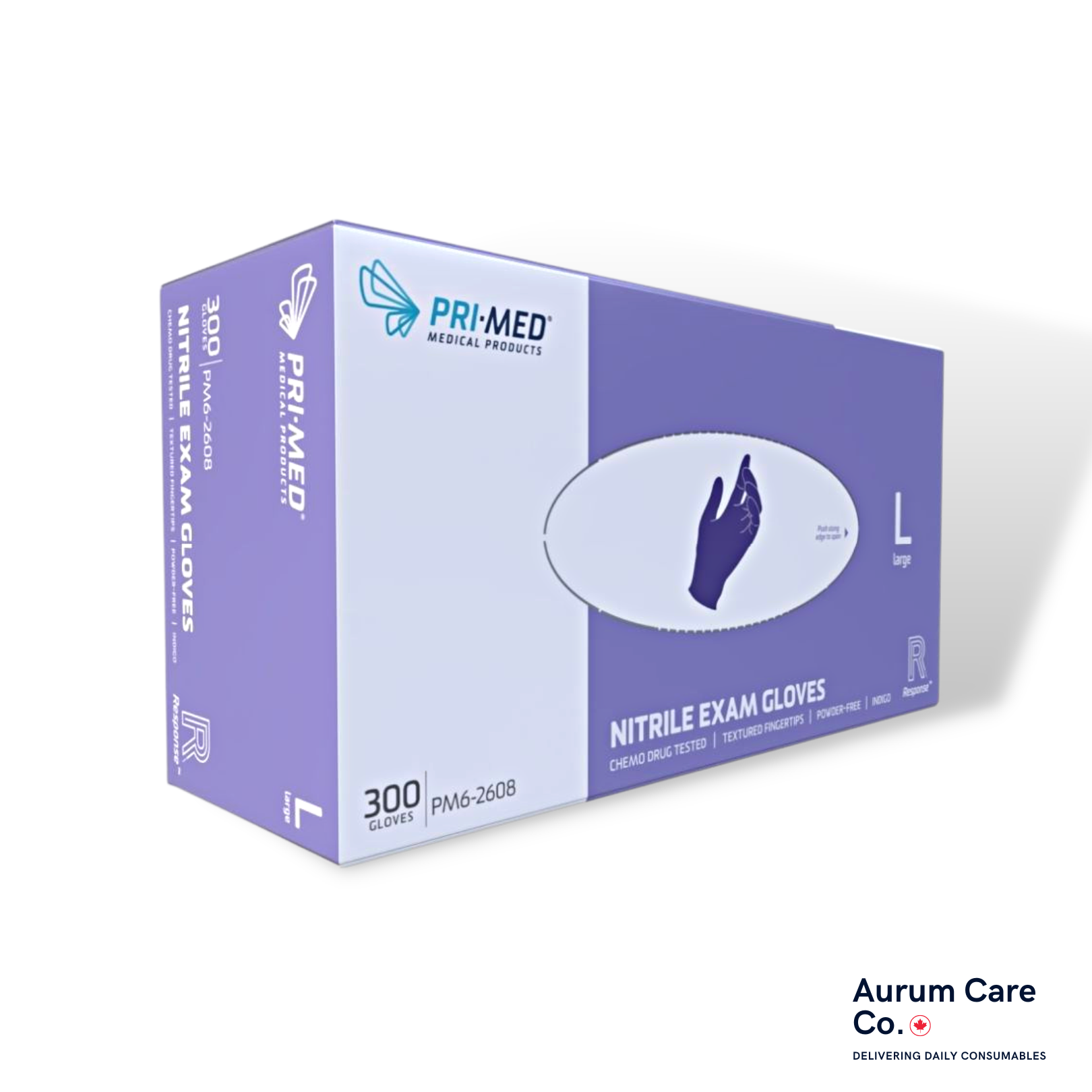PRIMED® Response Nitrile Exam Gloves 300/Box Mil, Premium